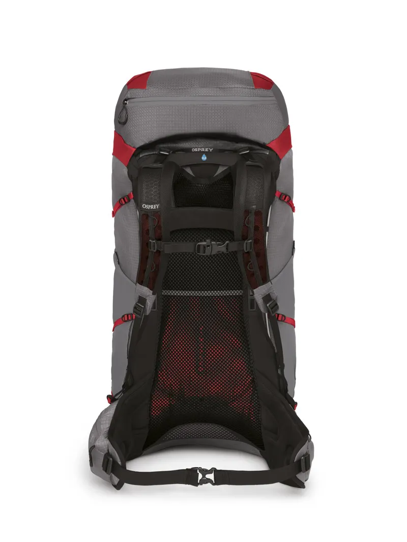 Osprey Women's Eja Pro 55 Backpack Dale Grey/Poinsettia Red-2